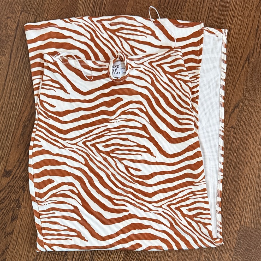 Princess Polly Zebra Side Slit Skirt